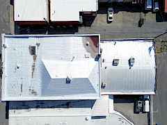 aerial main building & bar building